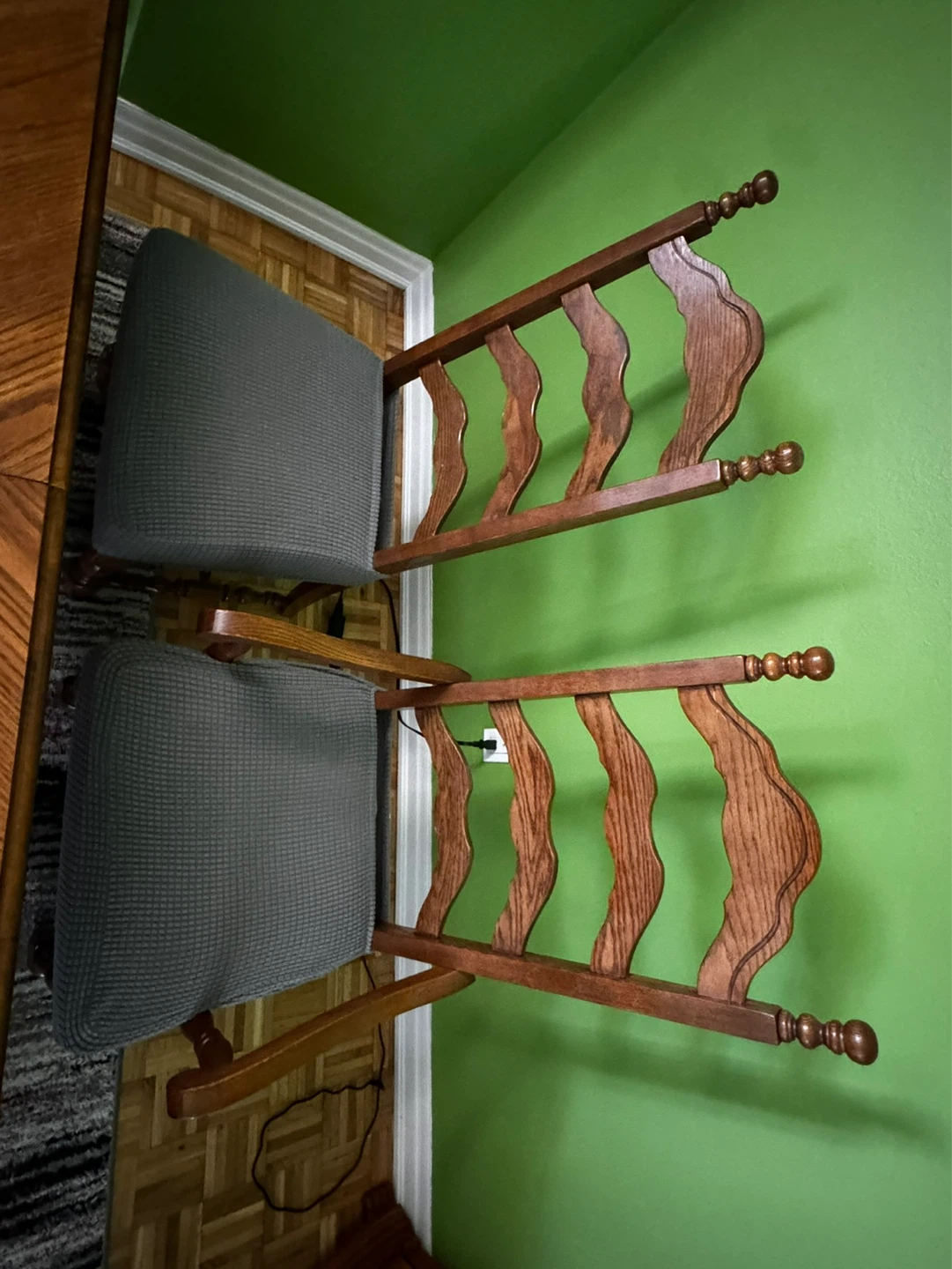 Solid wood dining set table and chairs - photo 4
