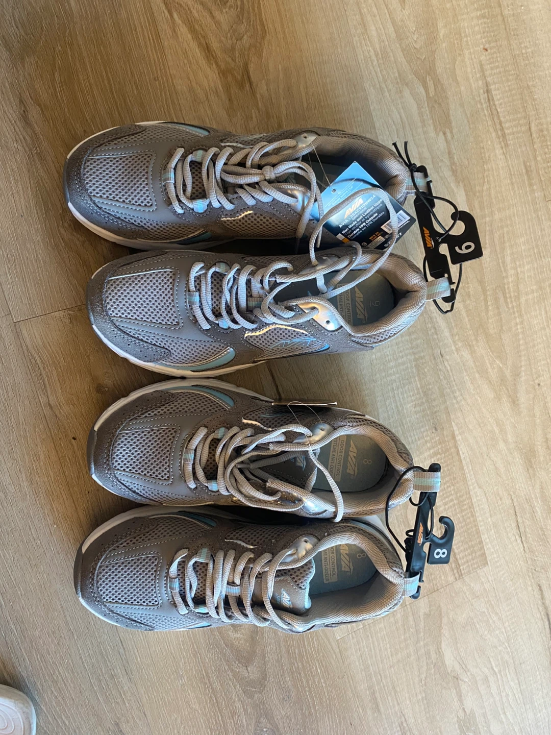 Avia 26ActionW24 Grey/Grey Women's Running Shoes Size 9 and 8