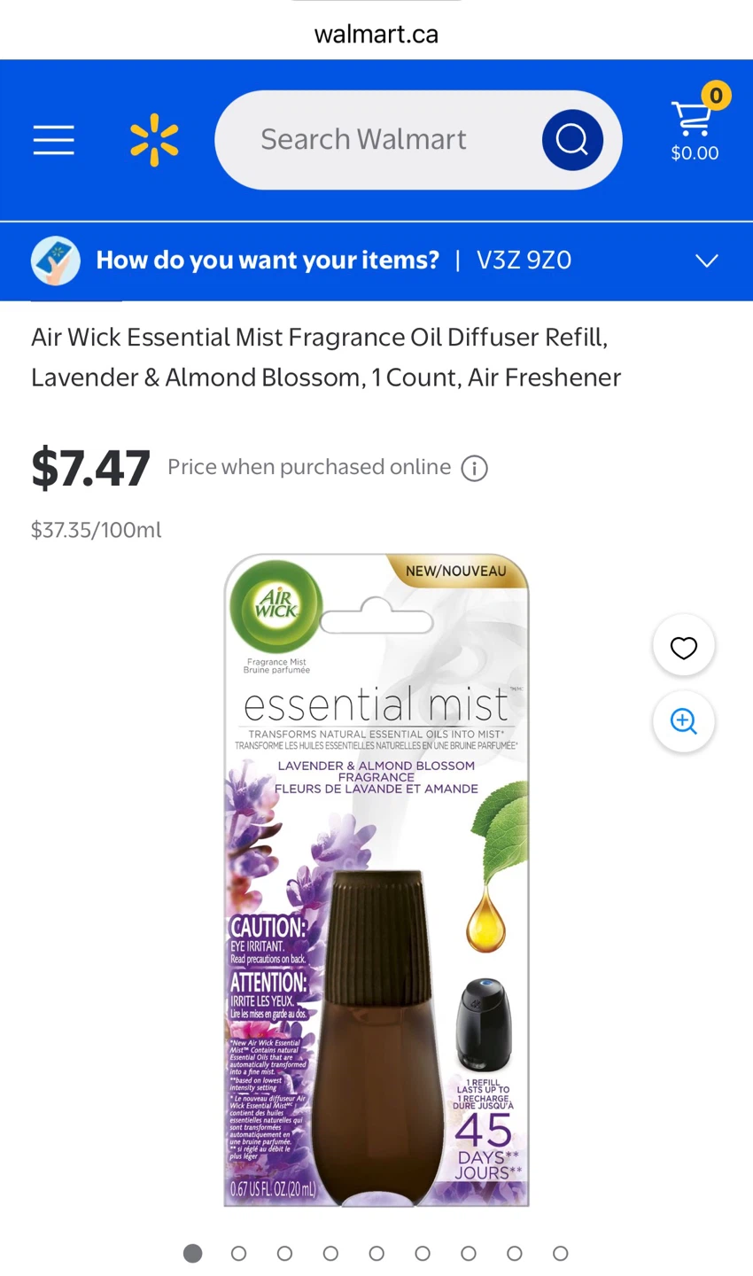 Air Wick Essential Mist Lavender & Almond Blossom Fragrance Oil - photo 2