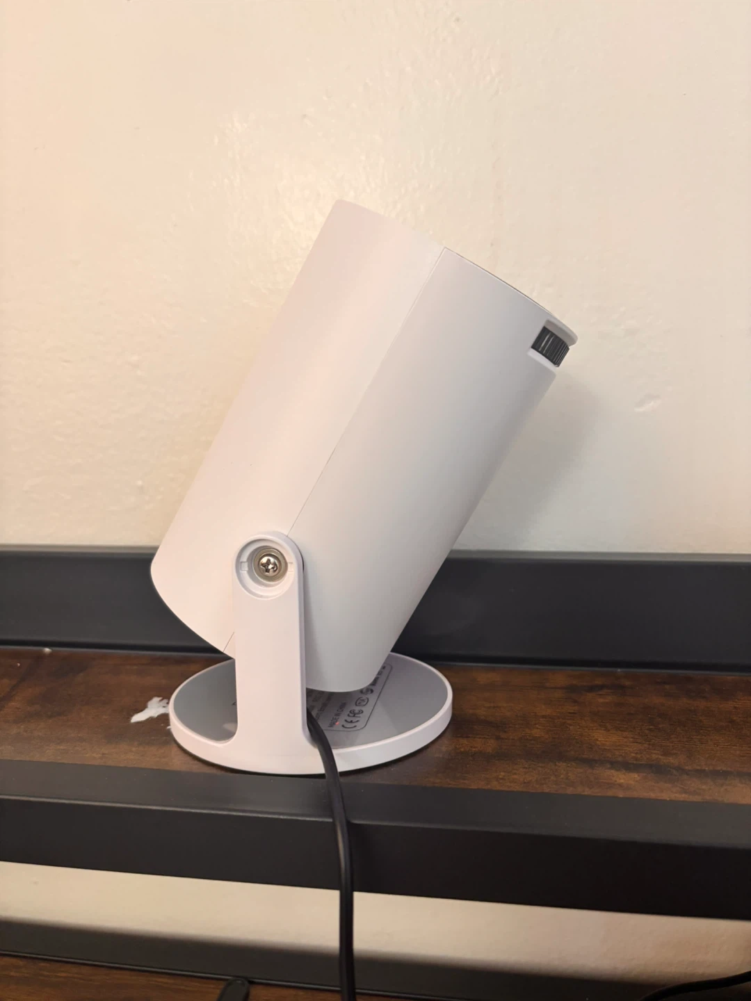 White Portable Projector with Remote - photo 3