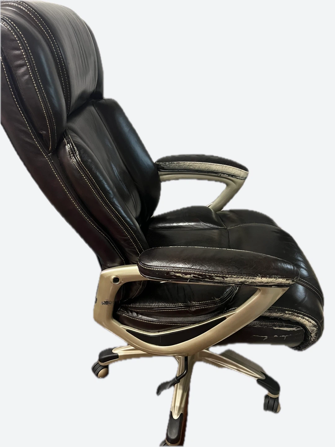 Executive Office Chair - Dark Brown Faux Leather