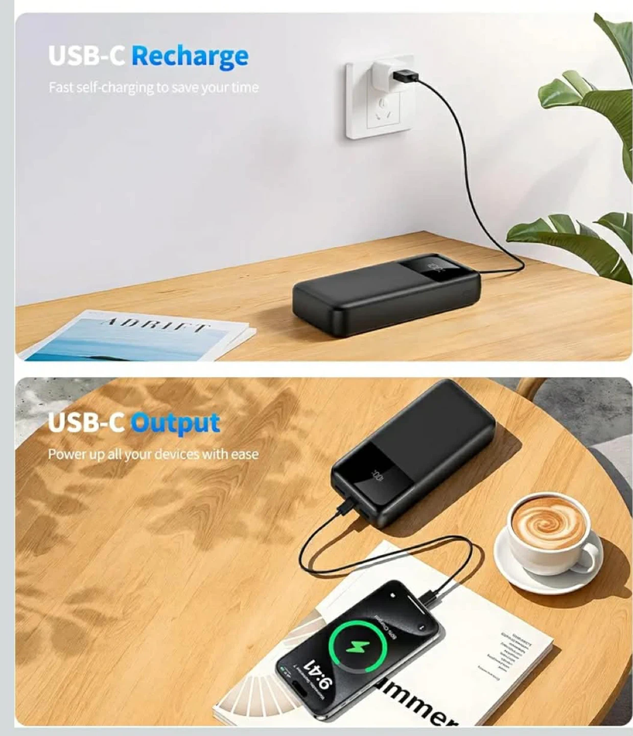 Portable Power Bank with Built-in Cables - photo 3
