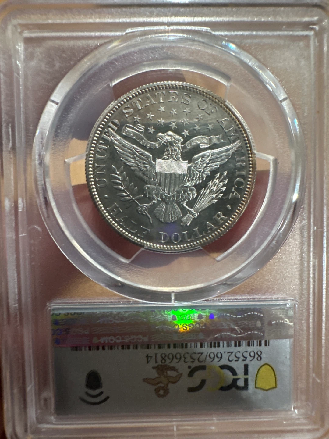 1905 Barbar half dollar PCGS PR66CAM - photo 2