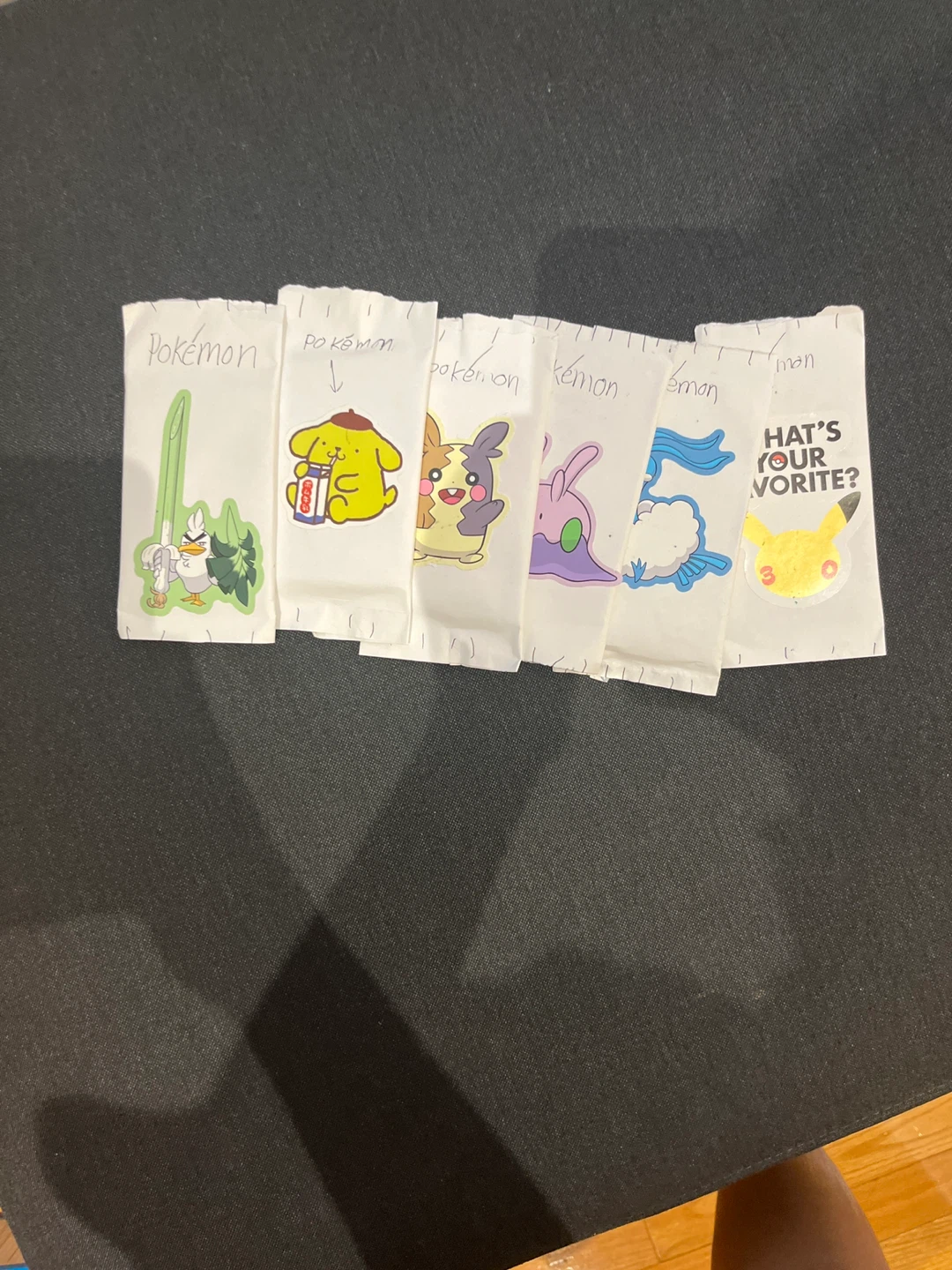 Pokemon Character Paper Envelopes