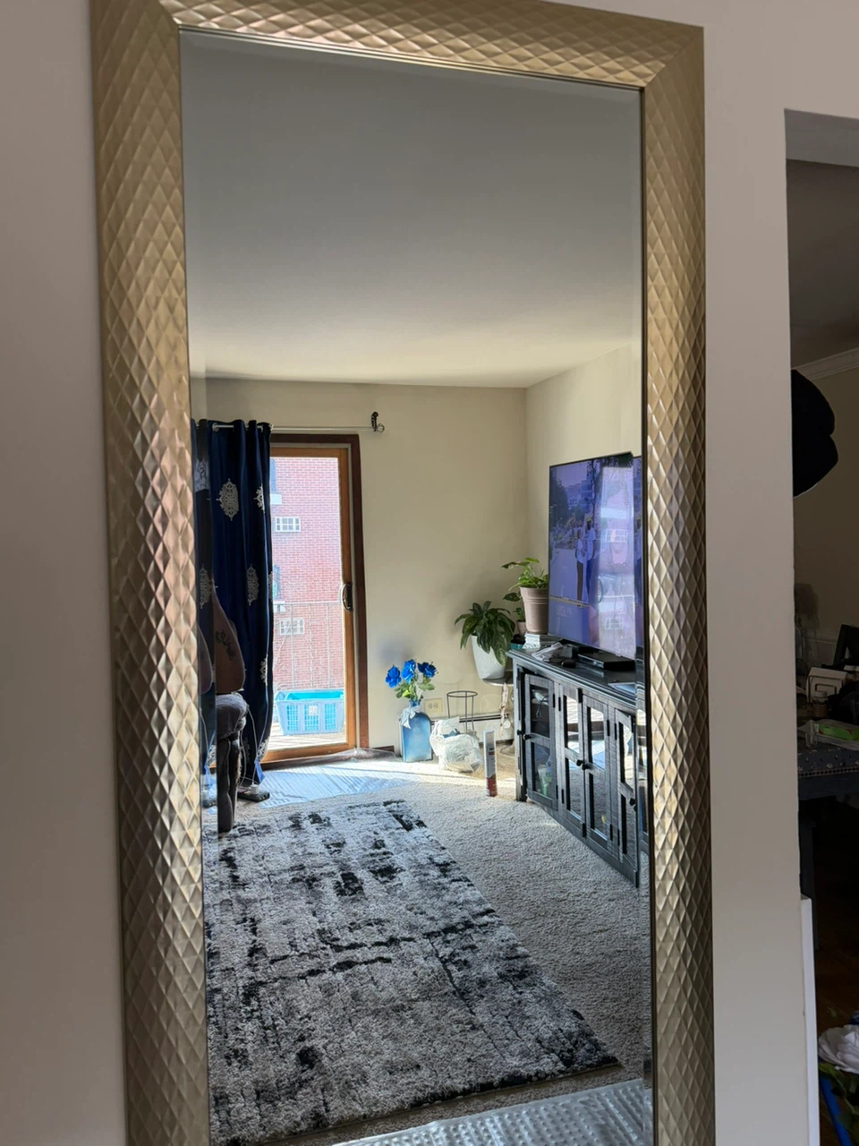 Large Framed Wall Mirror