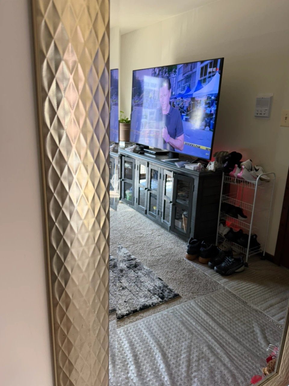 Large Framed Wall Mirror - photo 2