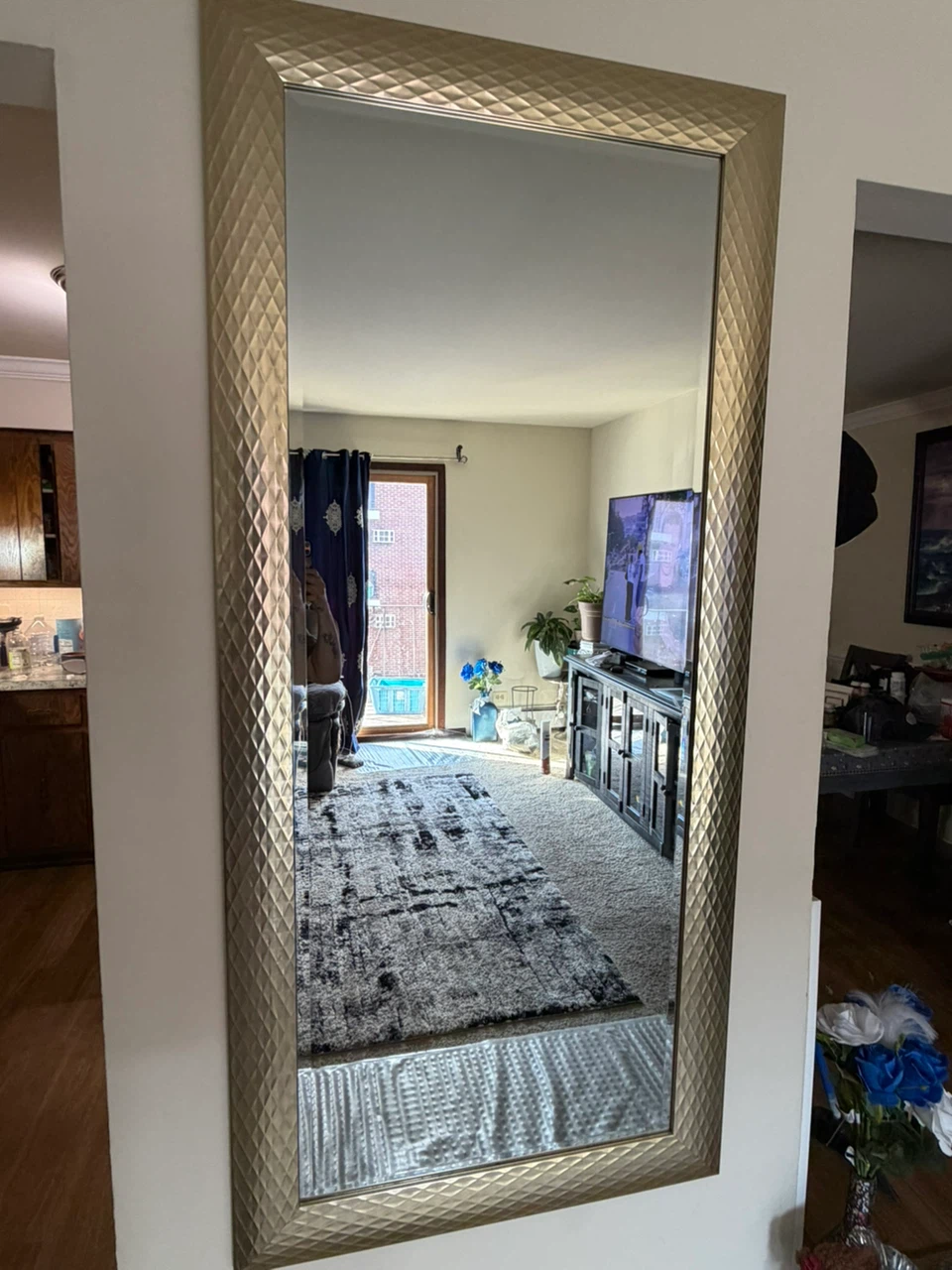 Large Framed Wall Mirror - photo 3