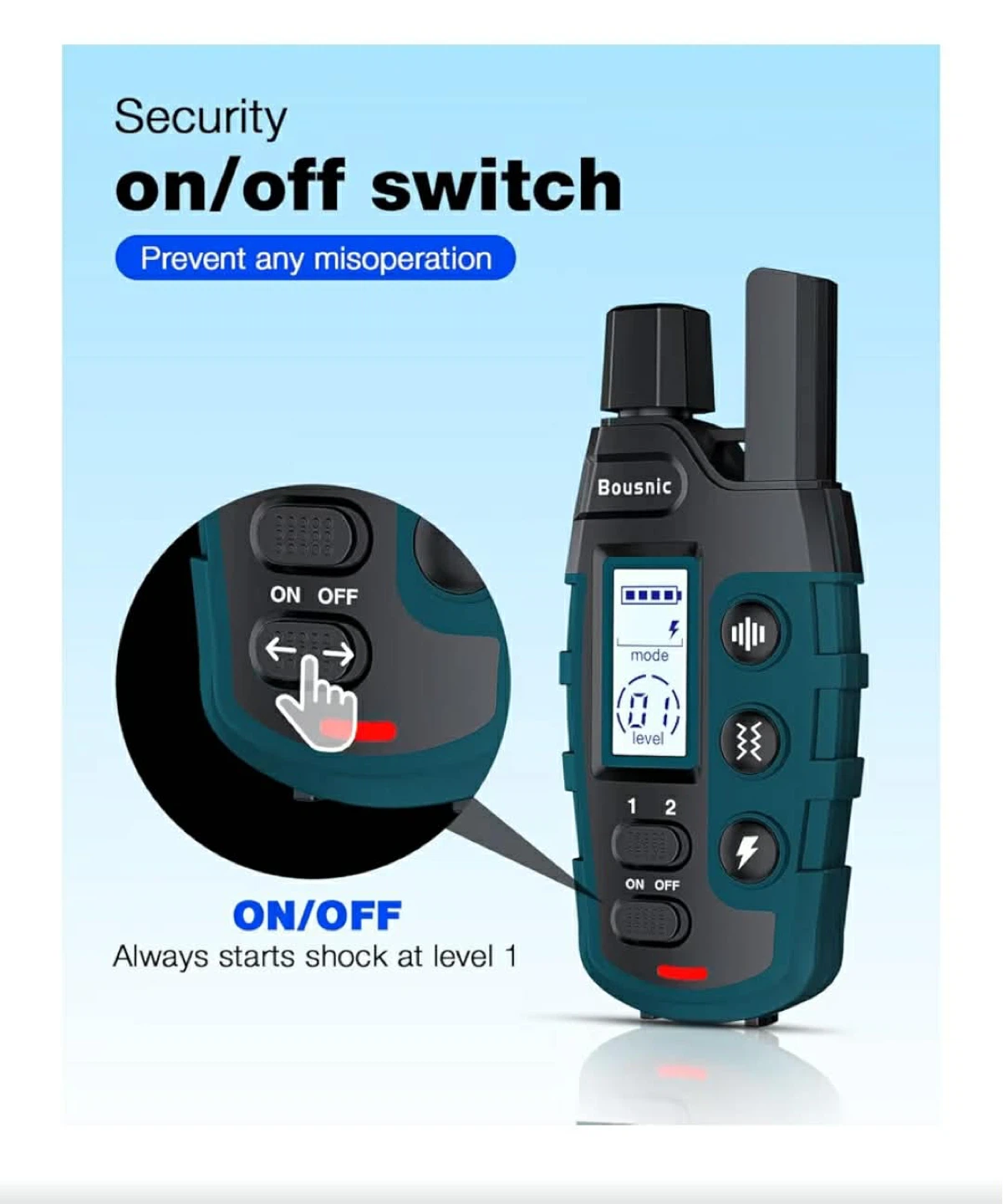 Bousnic Dog Training Collar with Remote - photo 2