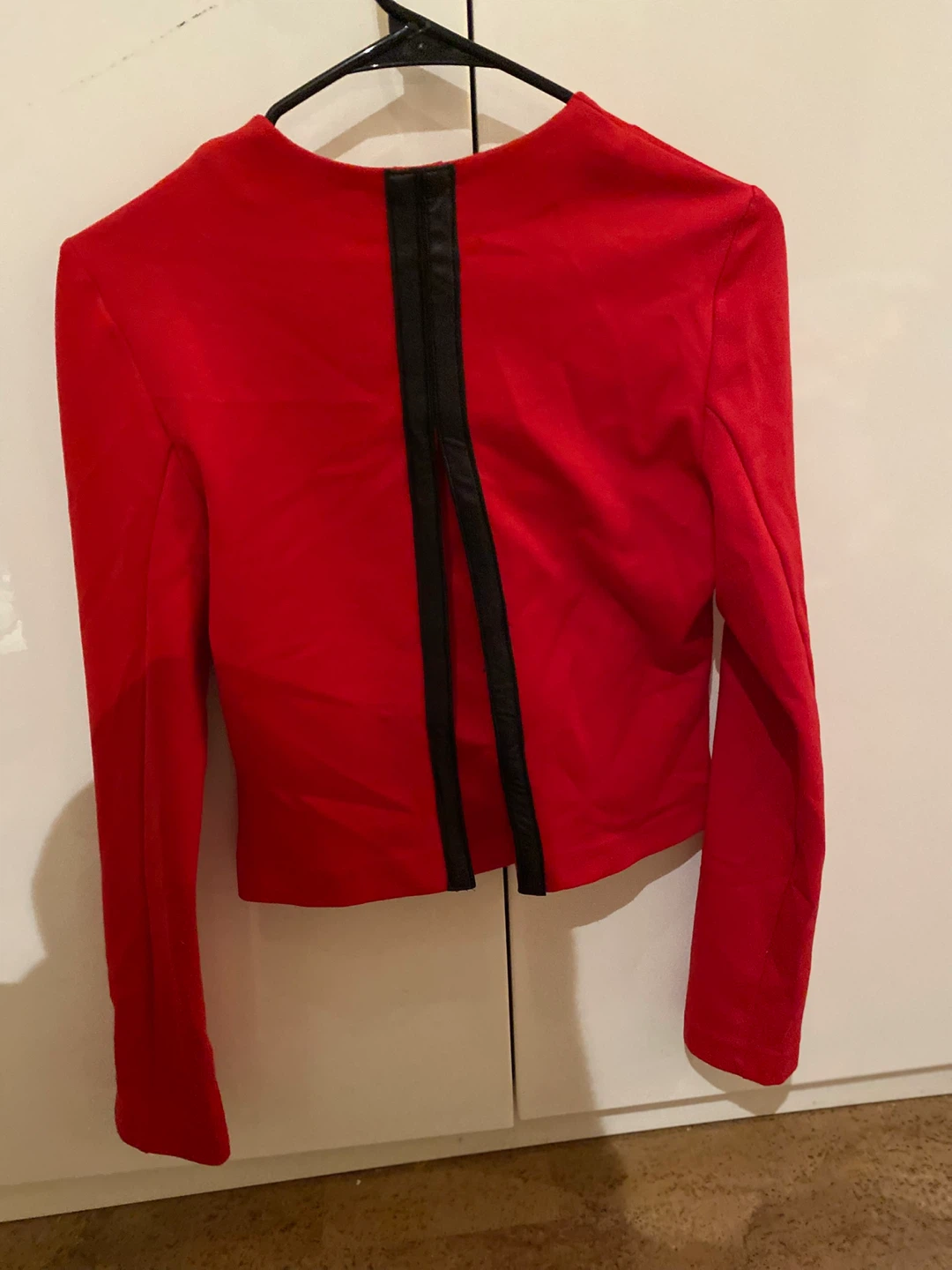 Red Embellished Cropped Jacket - photo 2