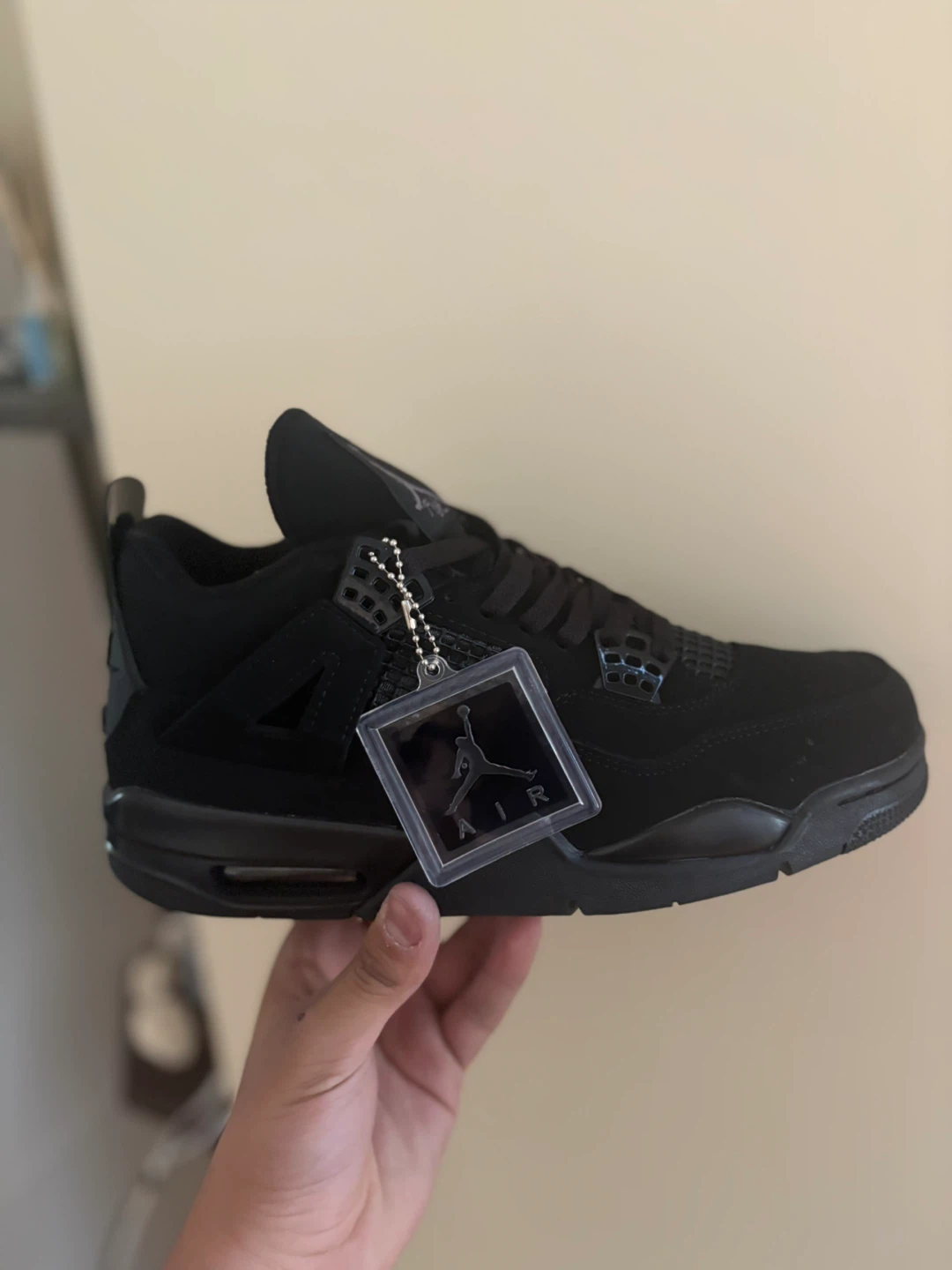 Black Nike Air Jordan 4 Men's Shoes