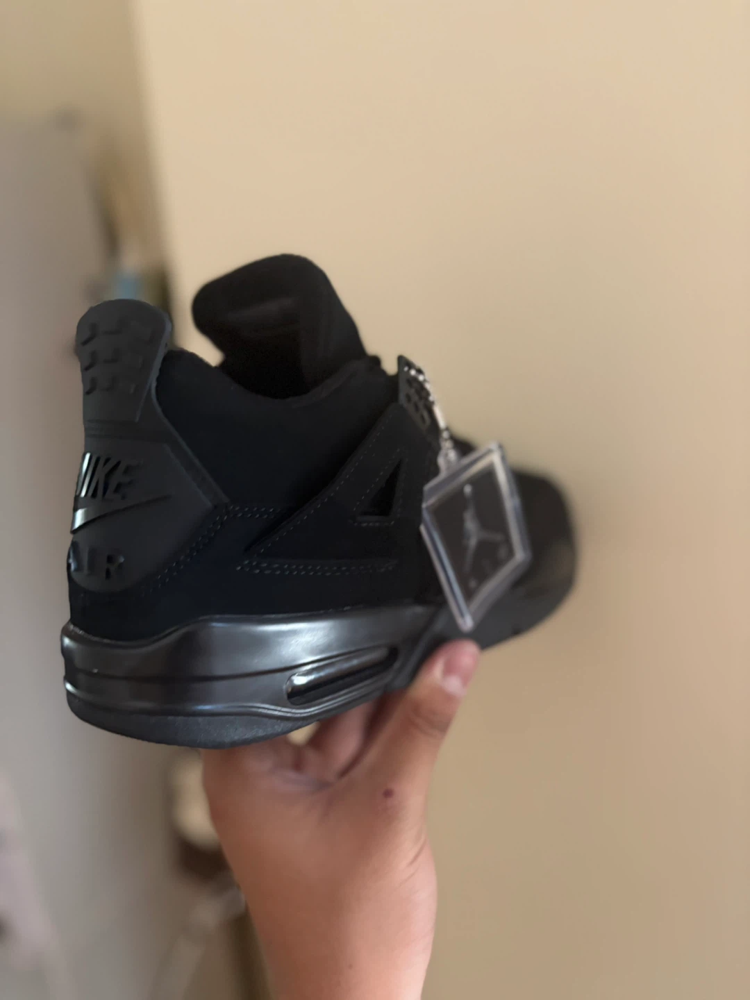 Black Nike Air Jordan 4 Men's Shoes - photo 2