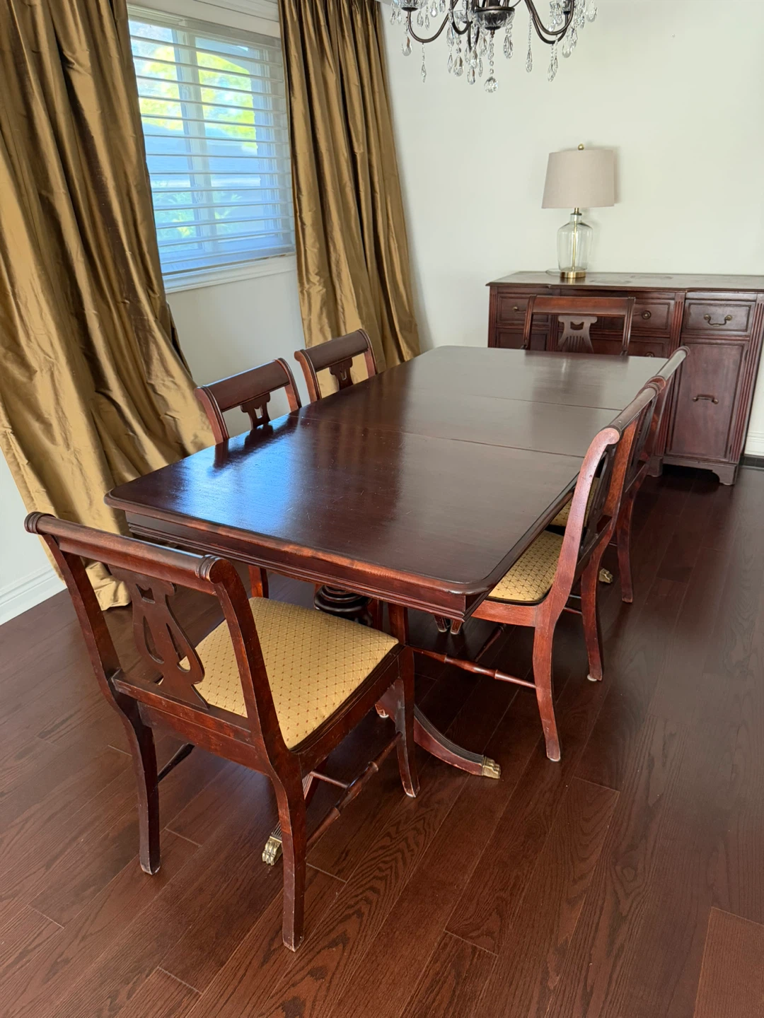 Wooden Dining Table with Chairs - photo 2
