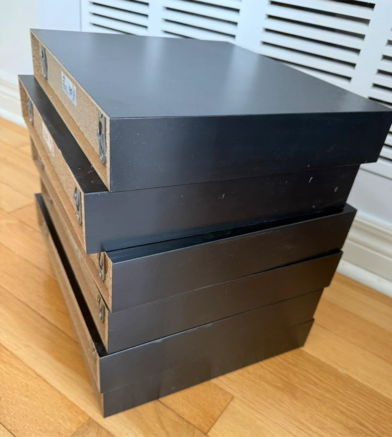 6 IKEA LACK Shelves (black colour)-Bundle in good condition - photo 4