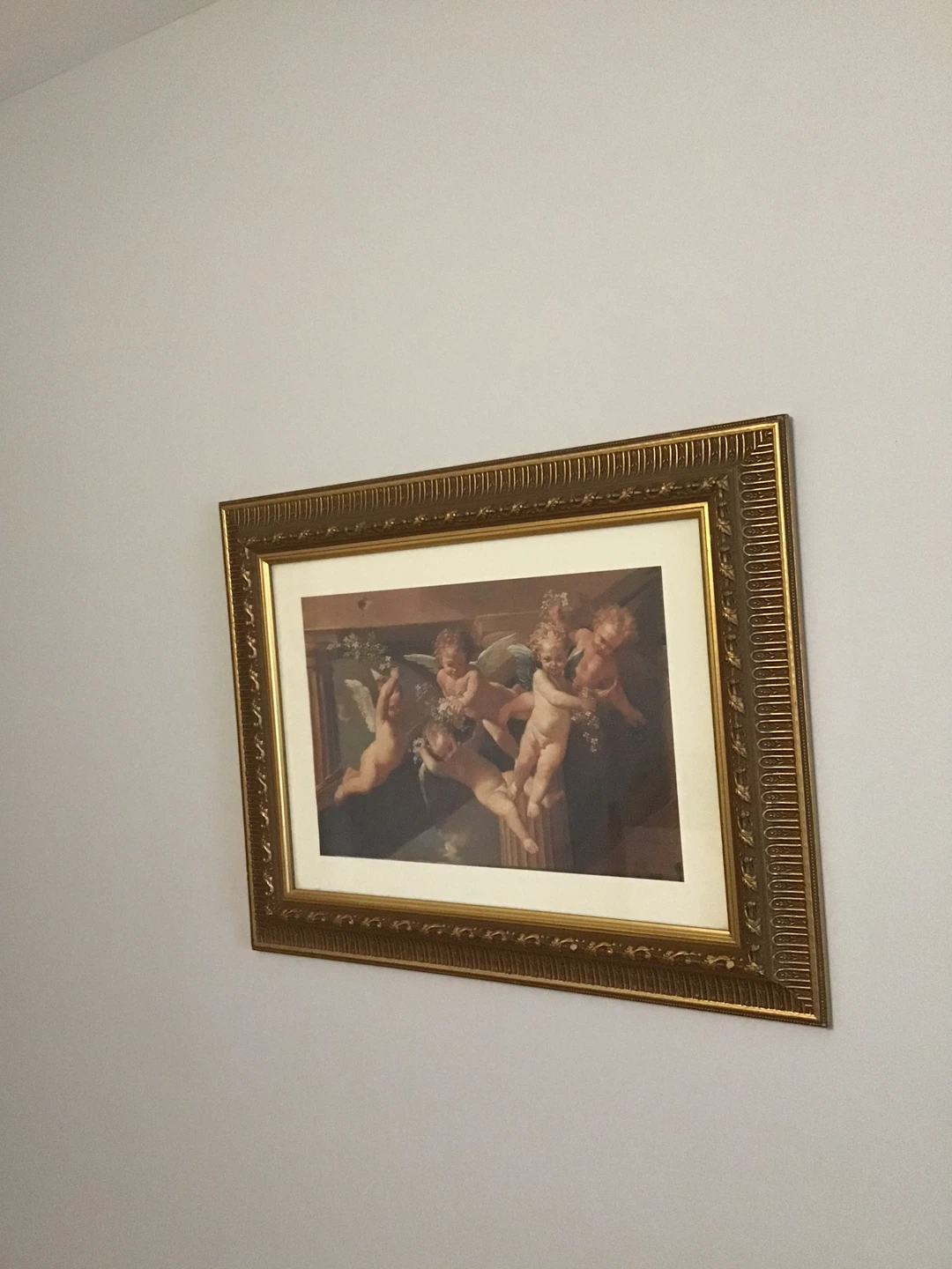 Framed Painting of Cherubs - photo 3