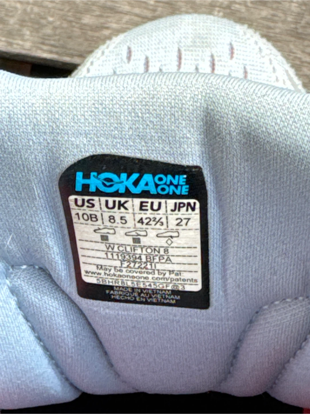 Hoka One One Clifton 8 Running Shoes - Size 8.5 - photo 3