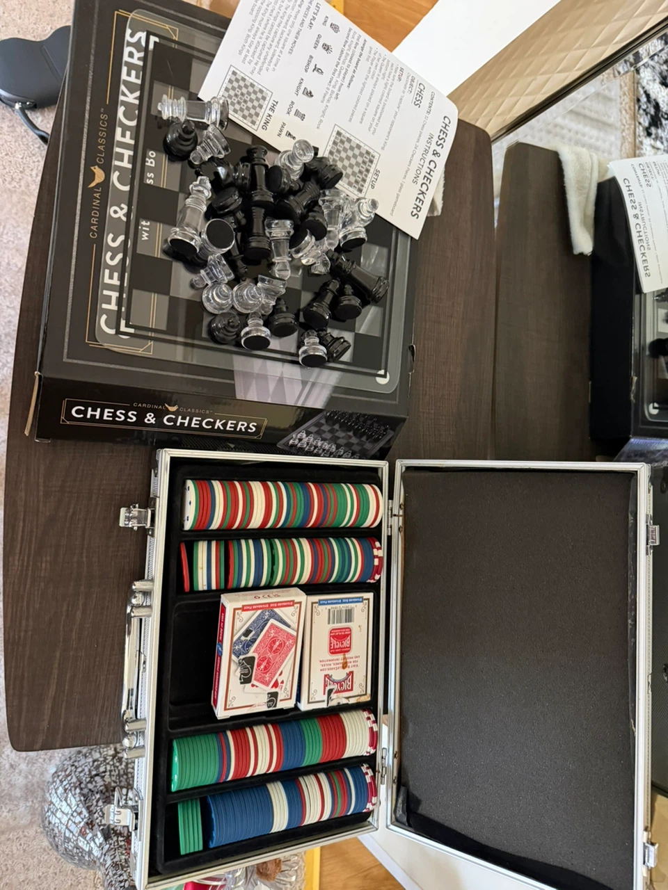 Cardinal Classics Chess & Checkers Set with Glass Board - photo 2