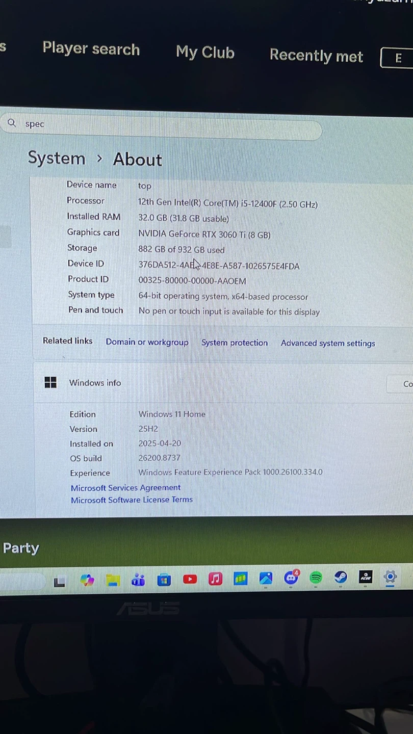 Gaming PC – RTX 3060 Ti | i5 12th Gen 32GB RAM - photo 2