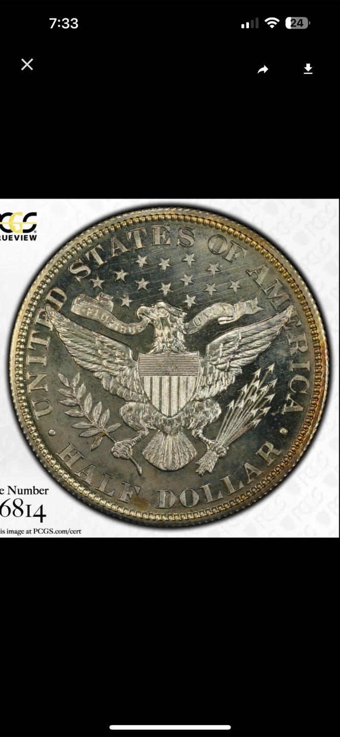 1905 Barbar half dollar PCGS PR66CAM - photo 4