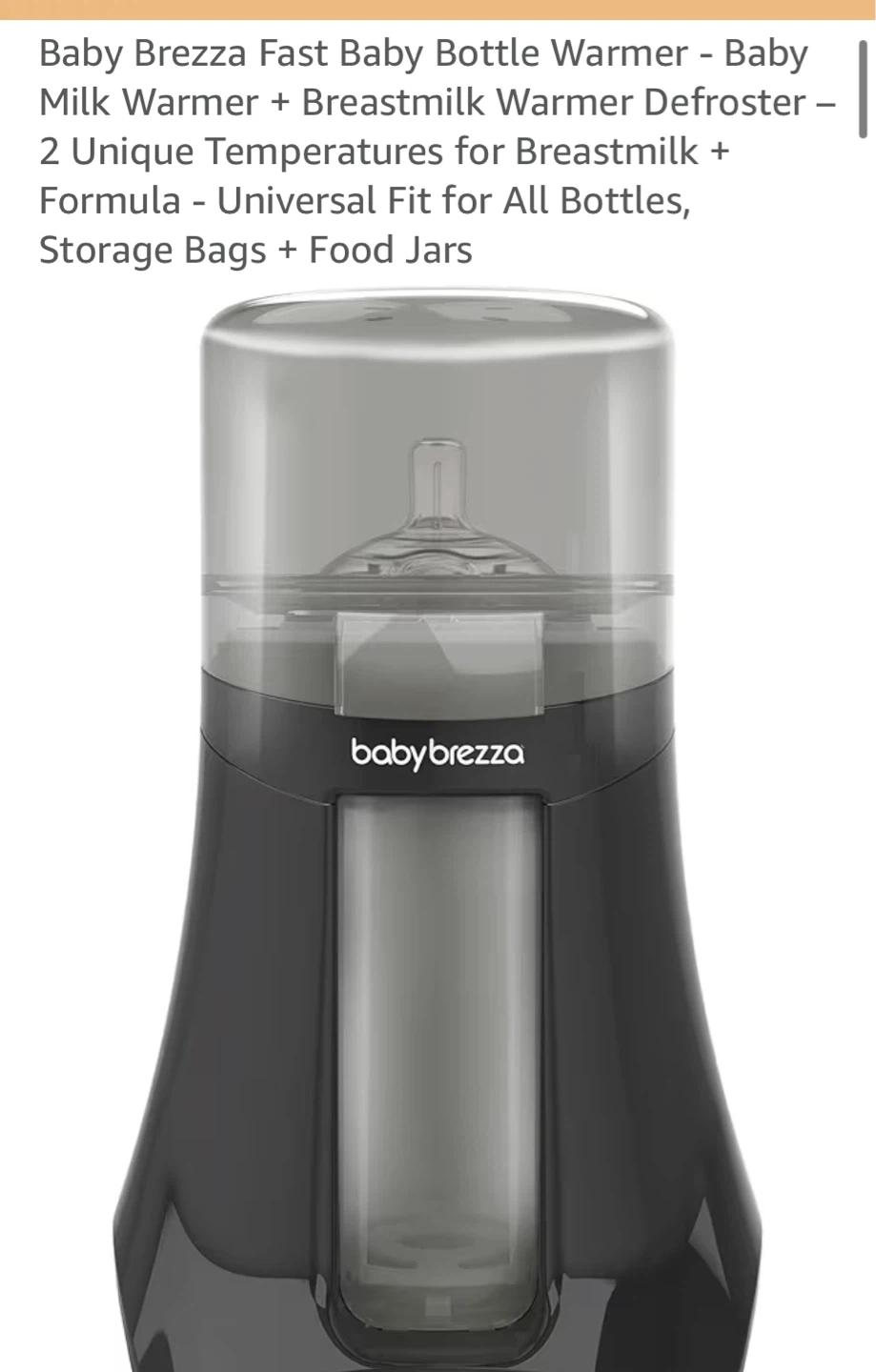 Baby Brezza Bottle + Breastmilk Warmer - photo 5