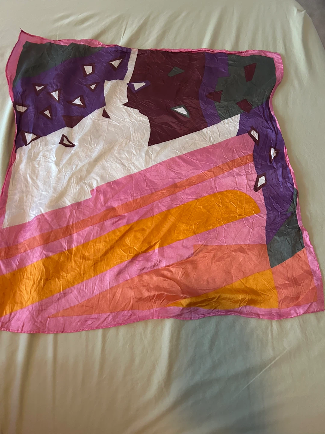 Vibrant Abstract Print Scarf