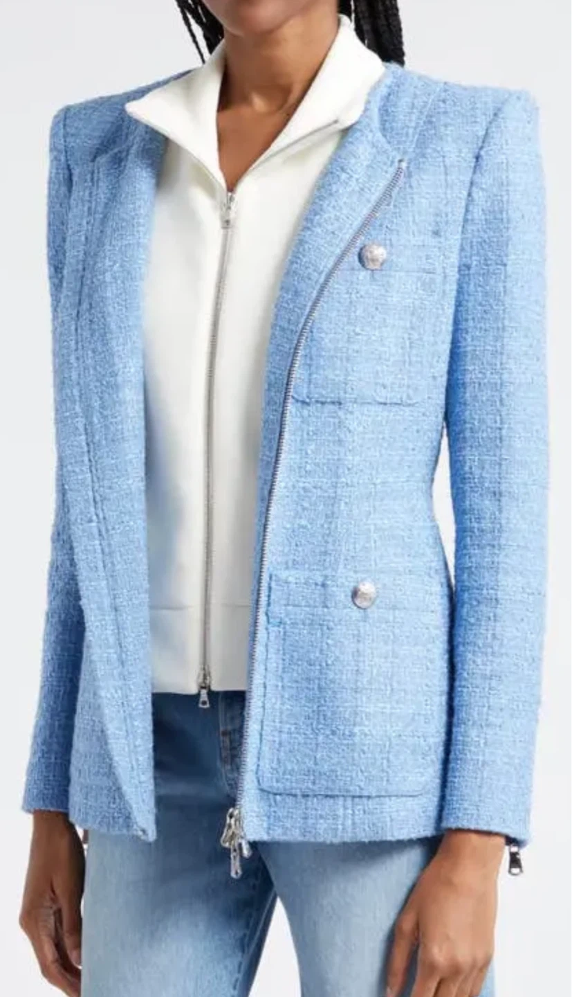 Veronica Beard Blue Tweed Blazer - photo 4
