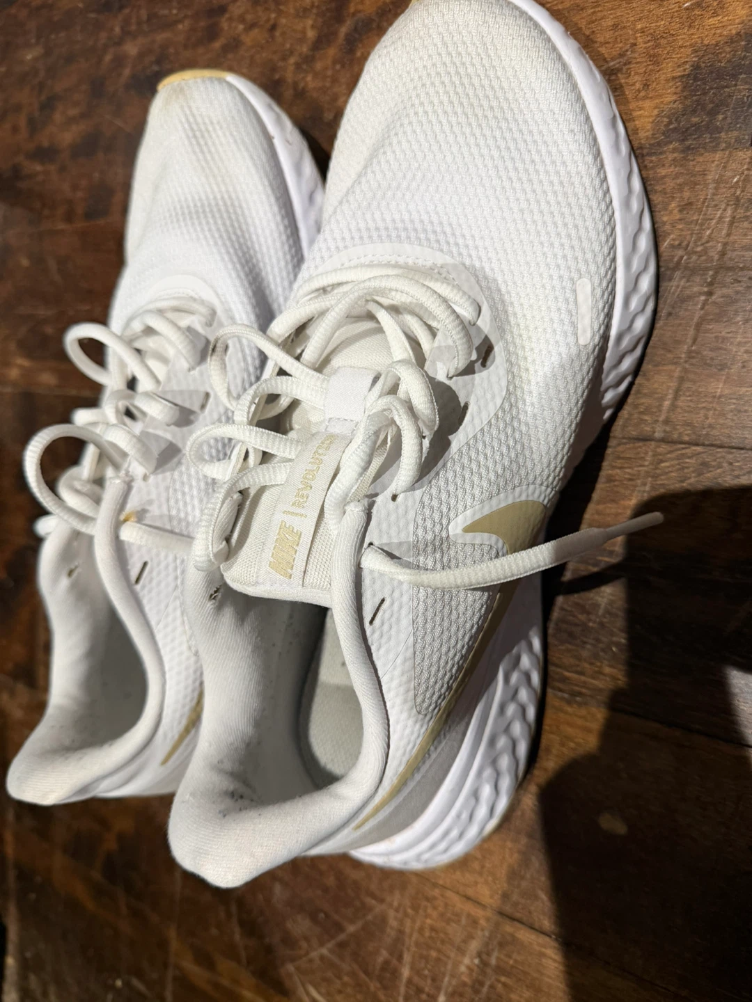 Nike Revolution 5 Running Shoes White/Gold - photo 3