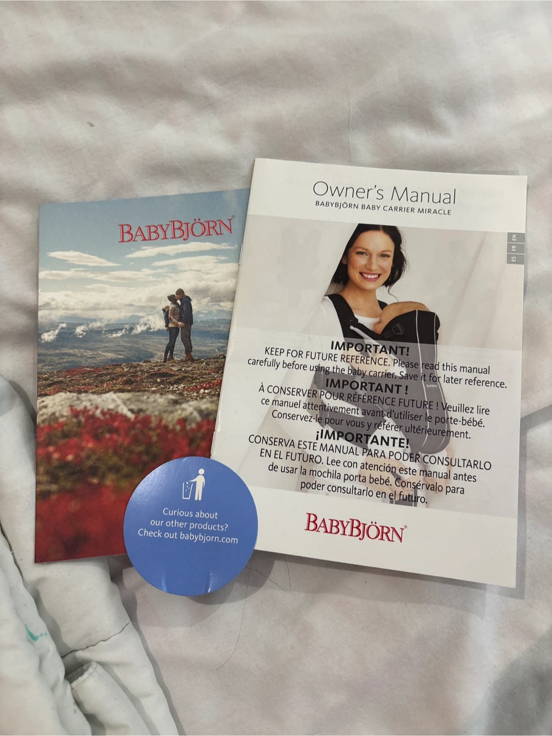 BabyBjörn Miracle Baby Carrier – Like New with Original Box - photo 4