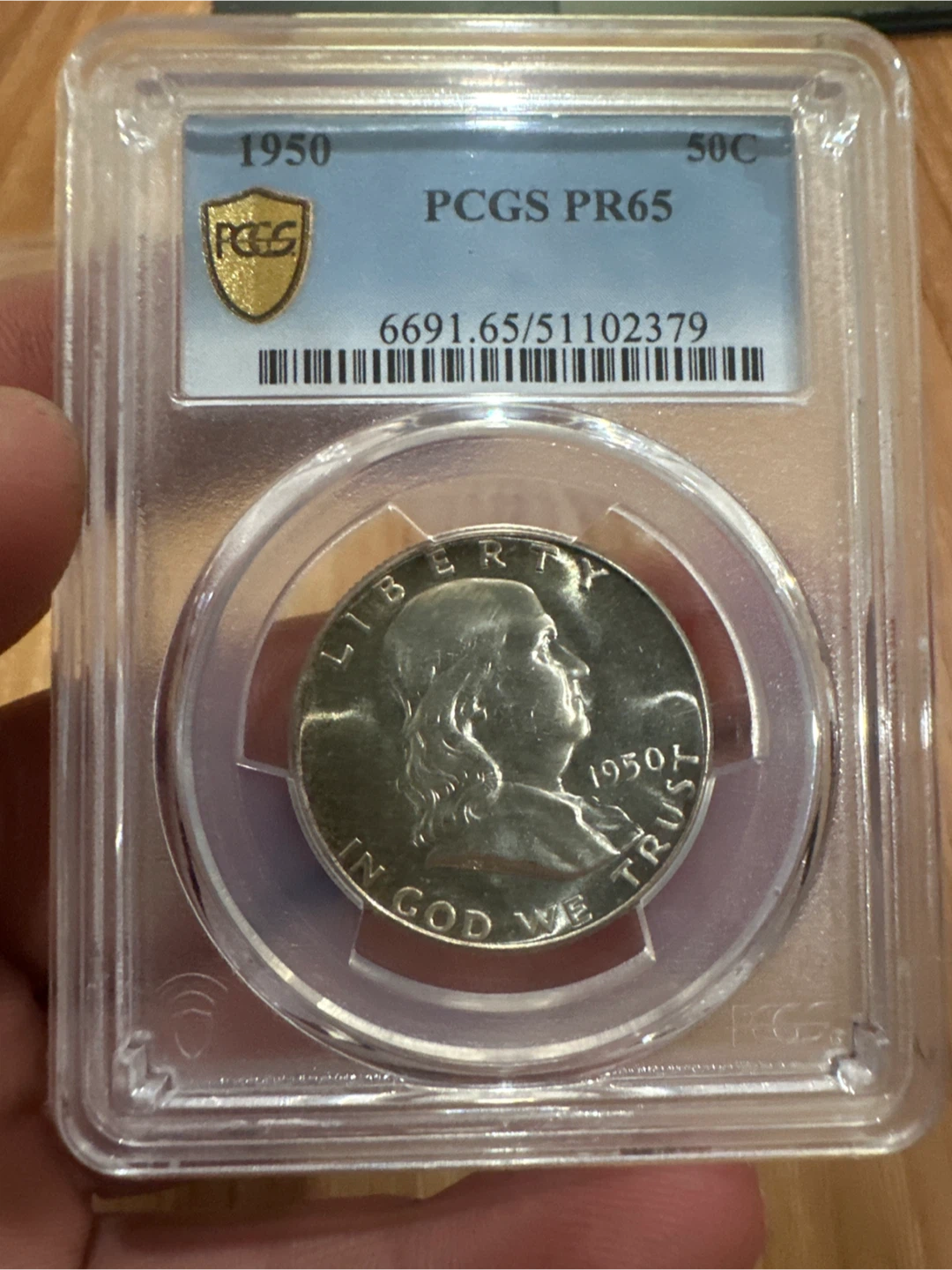 1950 Franklin Half Dollar PCGS PR65