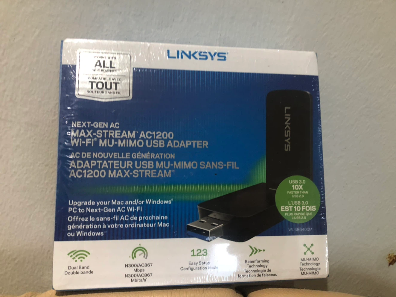 Linksys AC1200 Wi-Fi USB Adapter