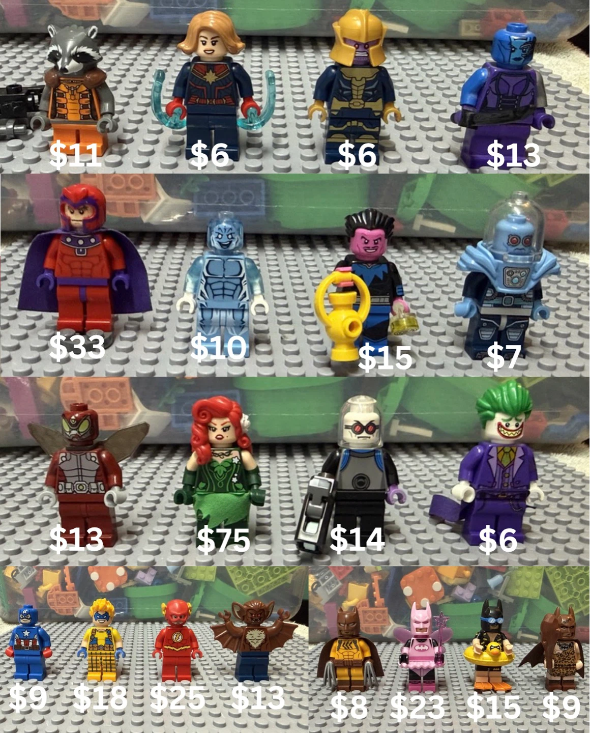 LEGO Minifigures - Marvel & DC Superheroes (prices vary)