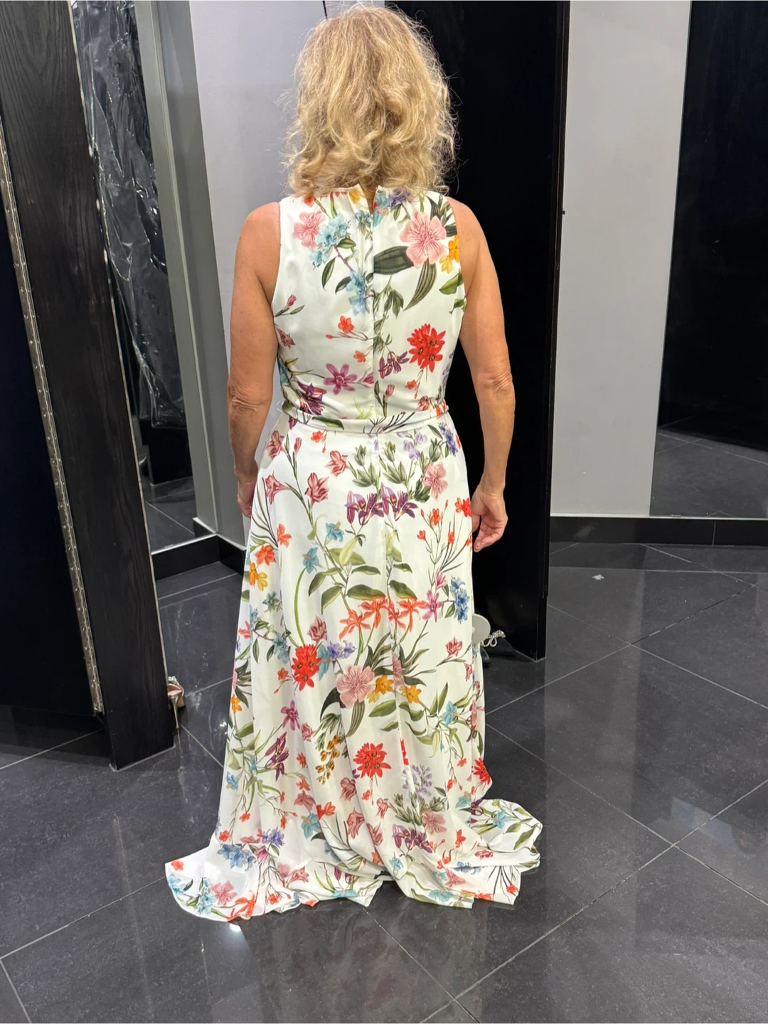 Floral White Long Dress - Medium - photo 2