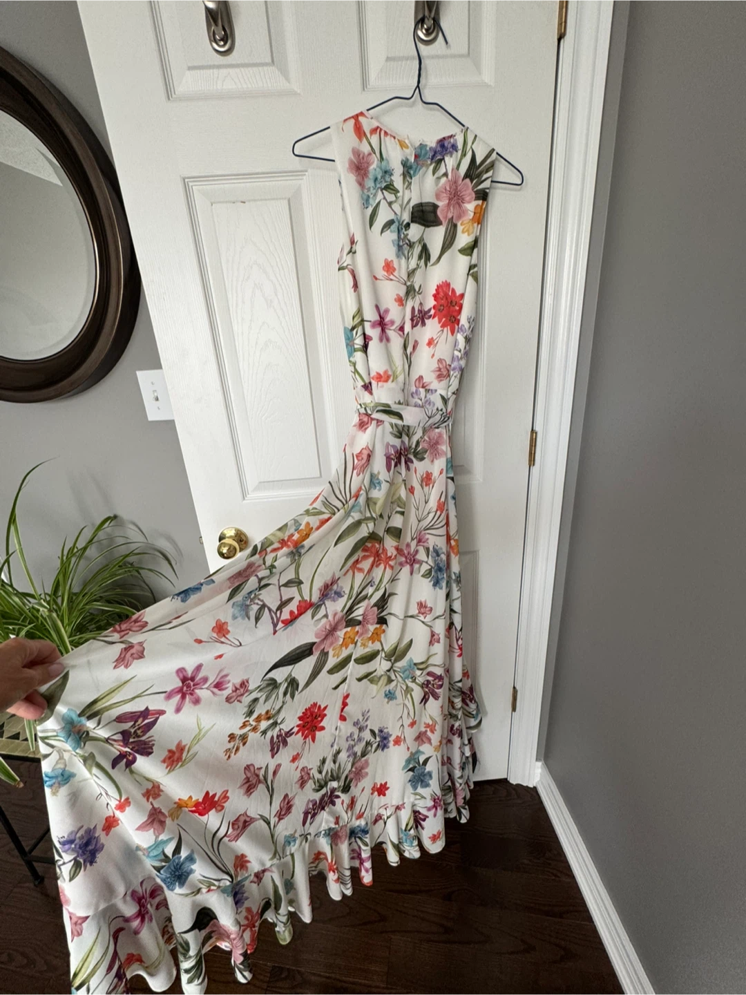 Floral White Long Dress - Medium - photo 3