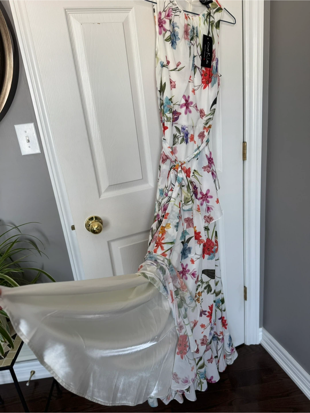 Floral White Long Dress - Medium - photo 5