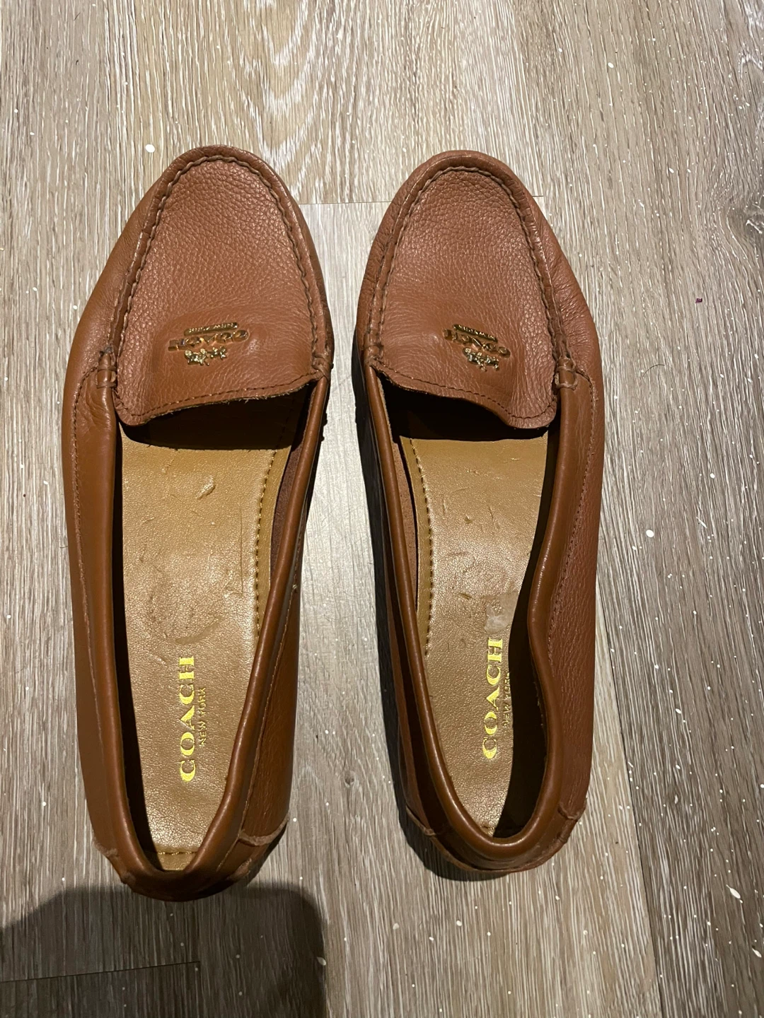 COACH Brown Leather Loafers