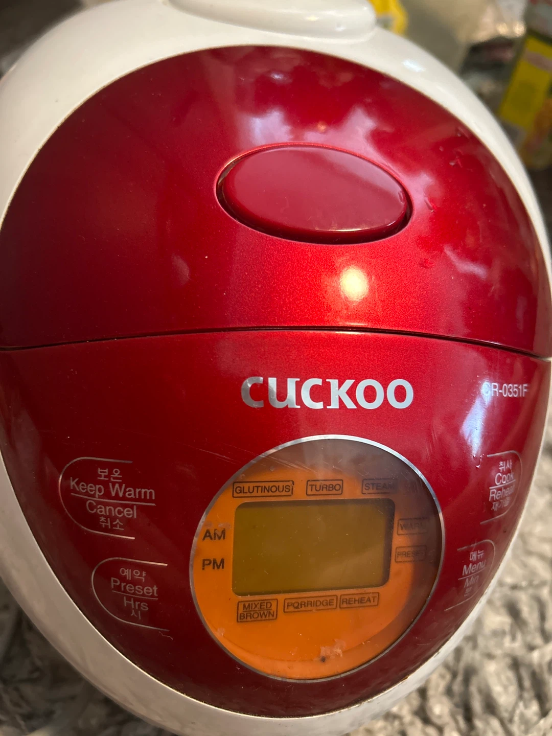 CUCKOO Rice Cooker CR-0351F