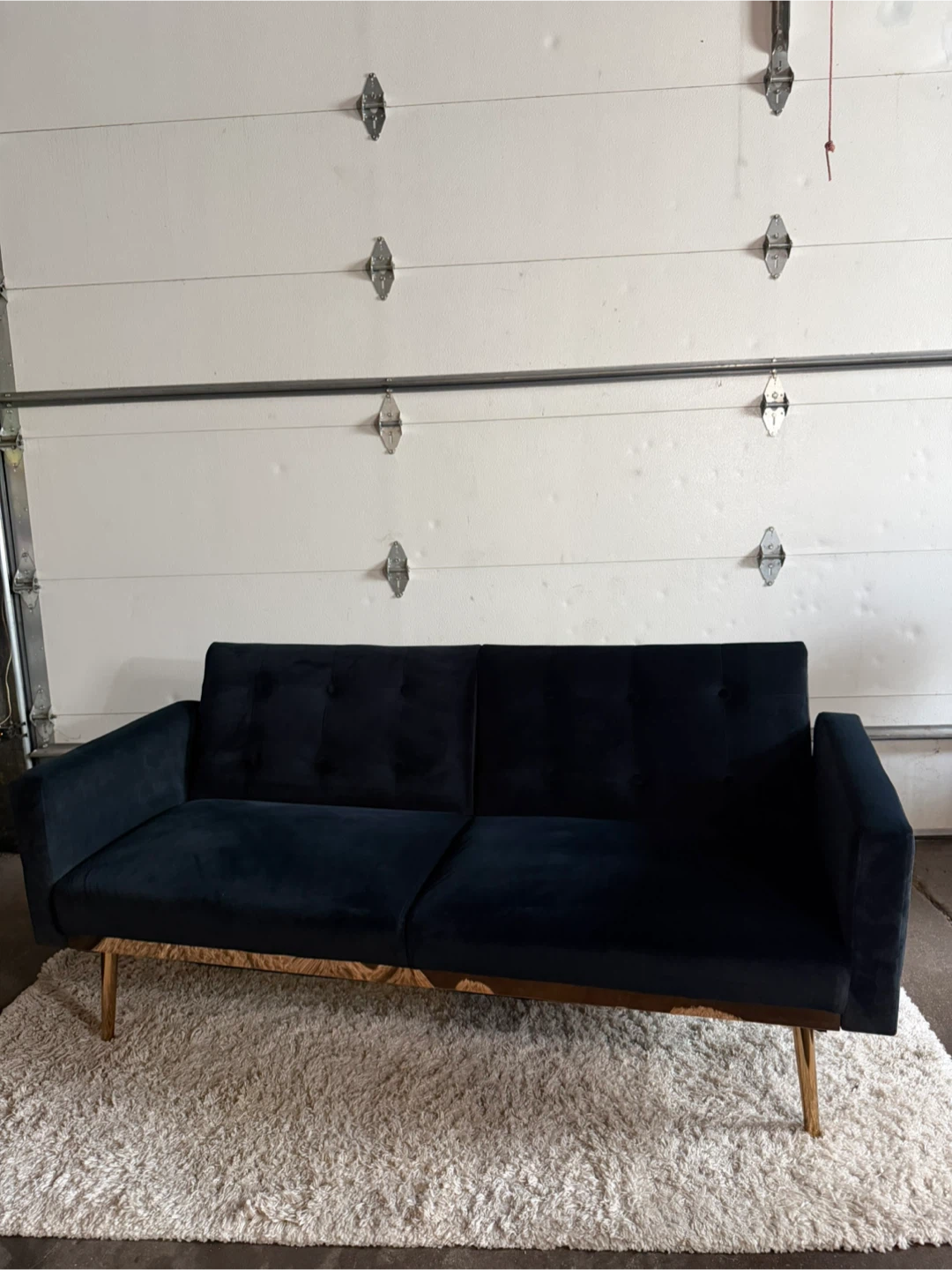 Modern Velvet Futon Sofa Bed - photo 3