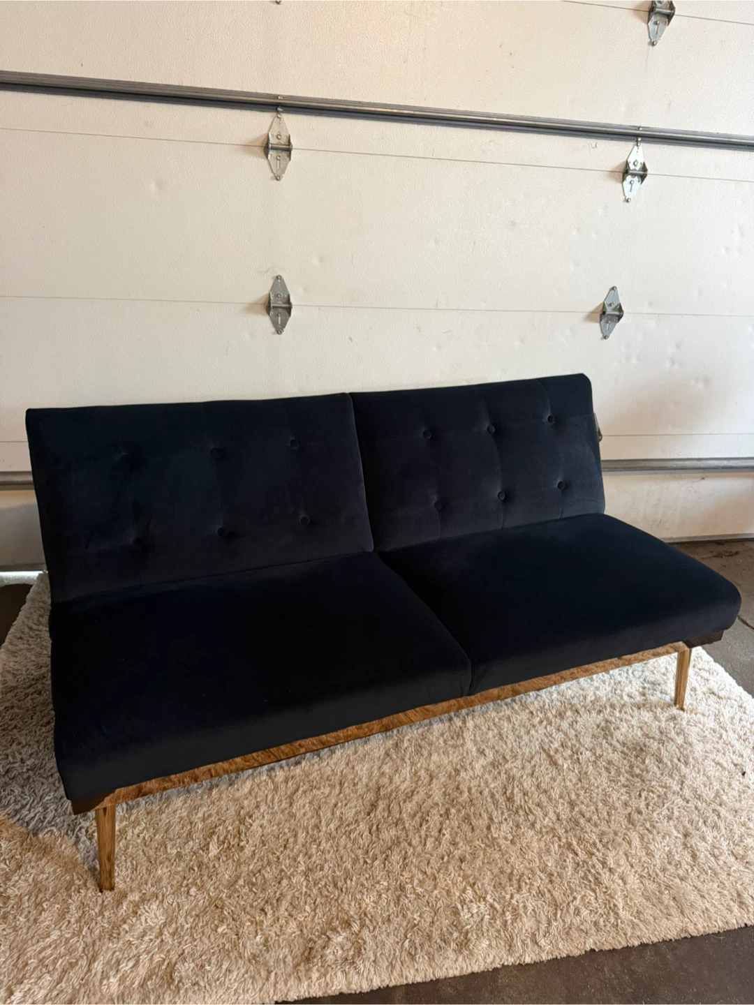 Modern Velvet Futon Sofa Bed - photo 4