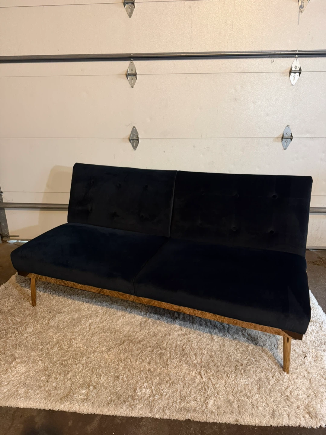 Modern Velvet Futon Sofa Bed - photo 5