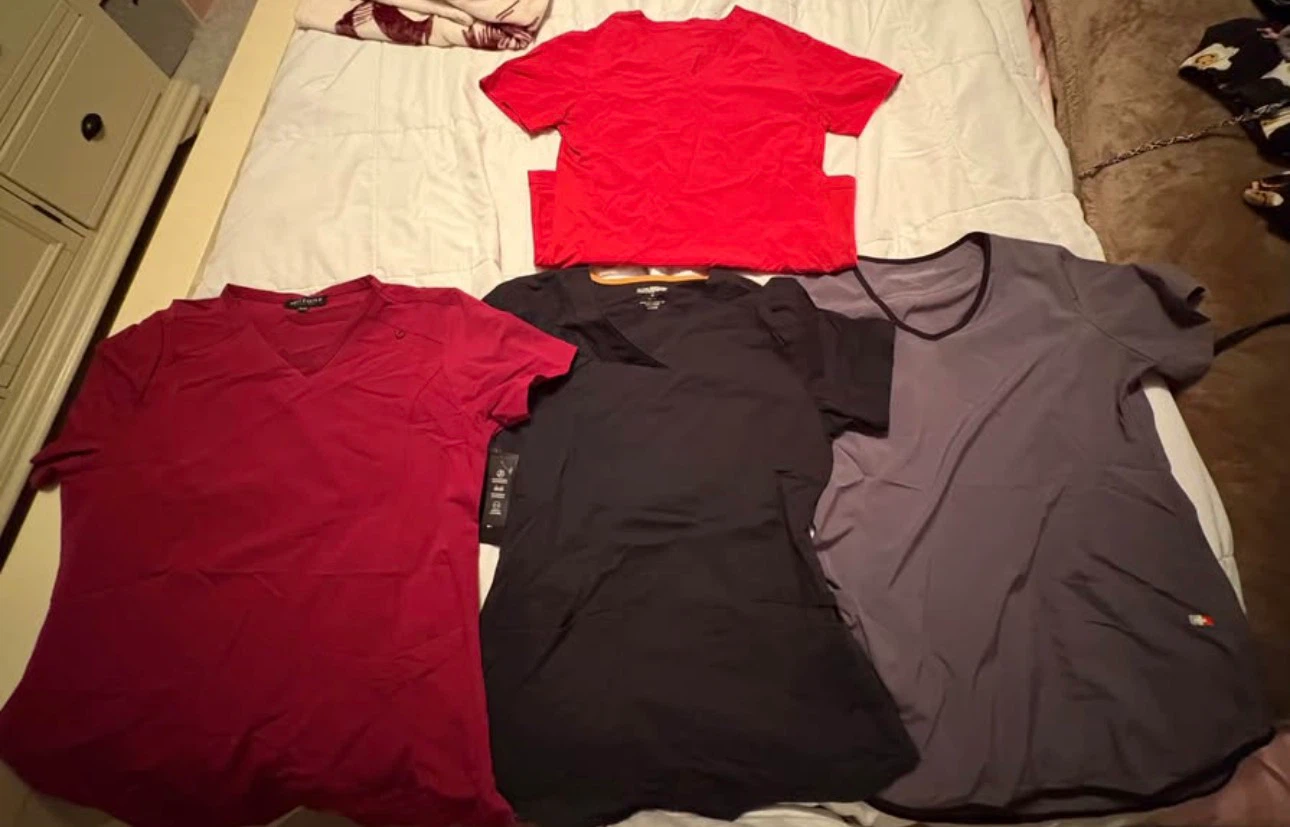 Lot of 4 Scrub Tops