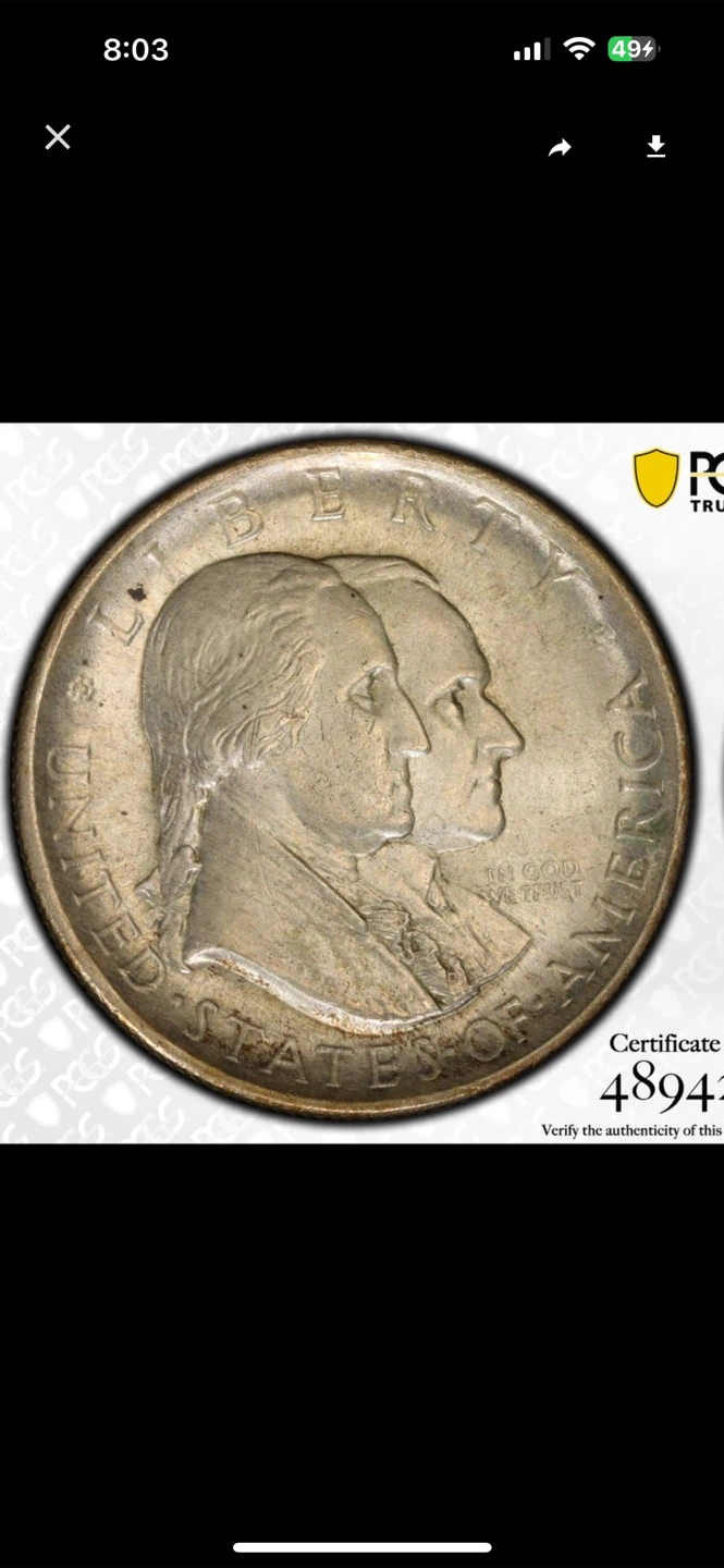 1926 PCGS MS64 Sesquicentennial 50c Coin - photo 3