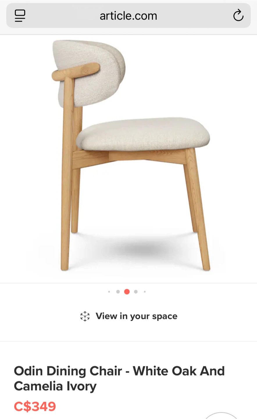 Article Odin Dining Chairs - photo 4