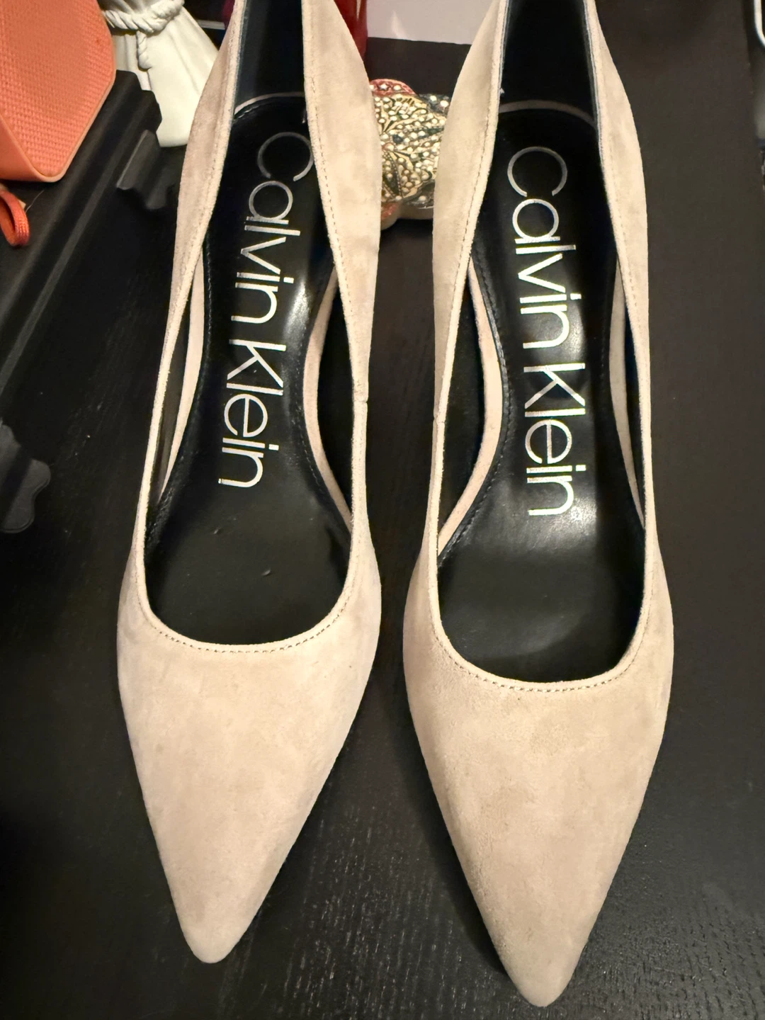 Calvin Klein Suede Heels - Size 7.5M