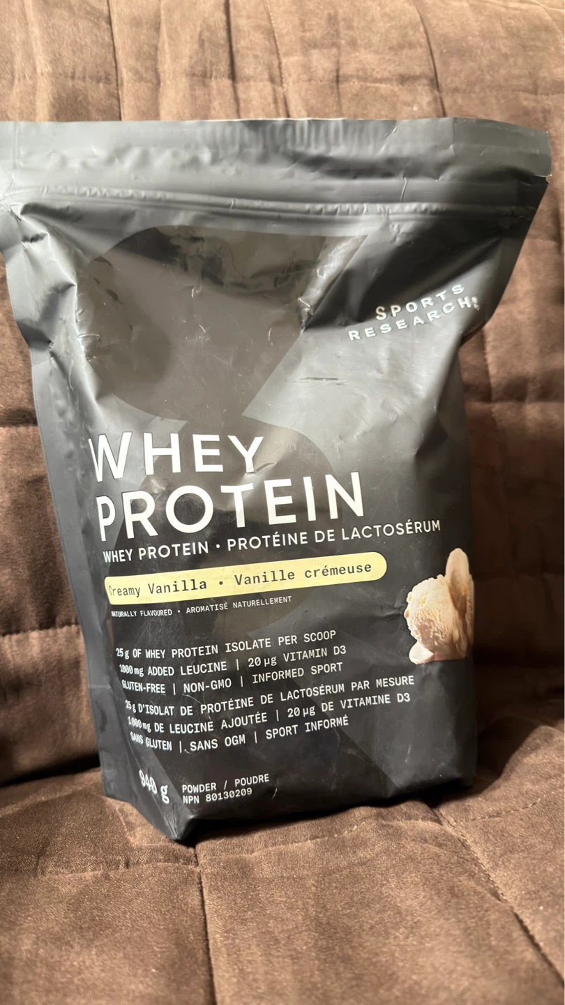 Sports Research Whey Protein - Creamy Vanilla 940g