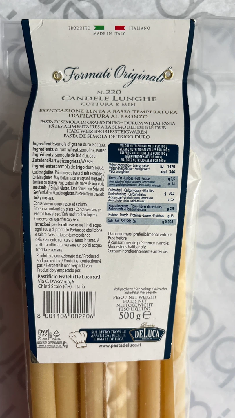 De Luca Candele Lunghe Pasta - photo 4