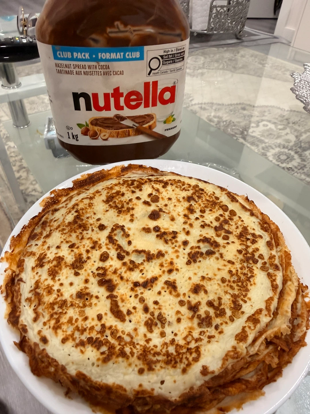Nutella chocolate crepes