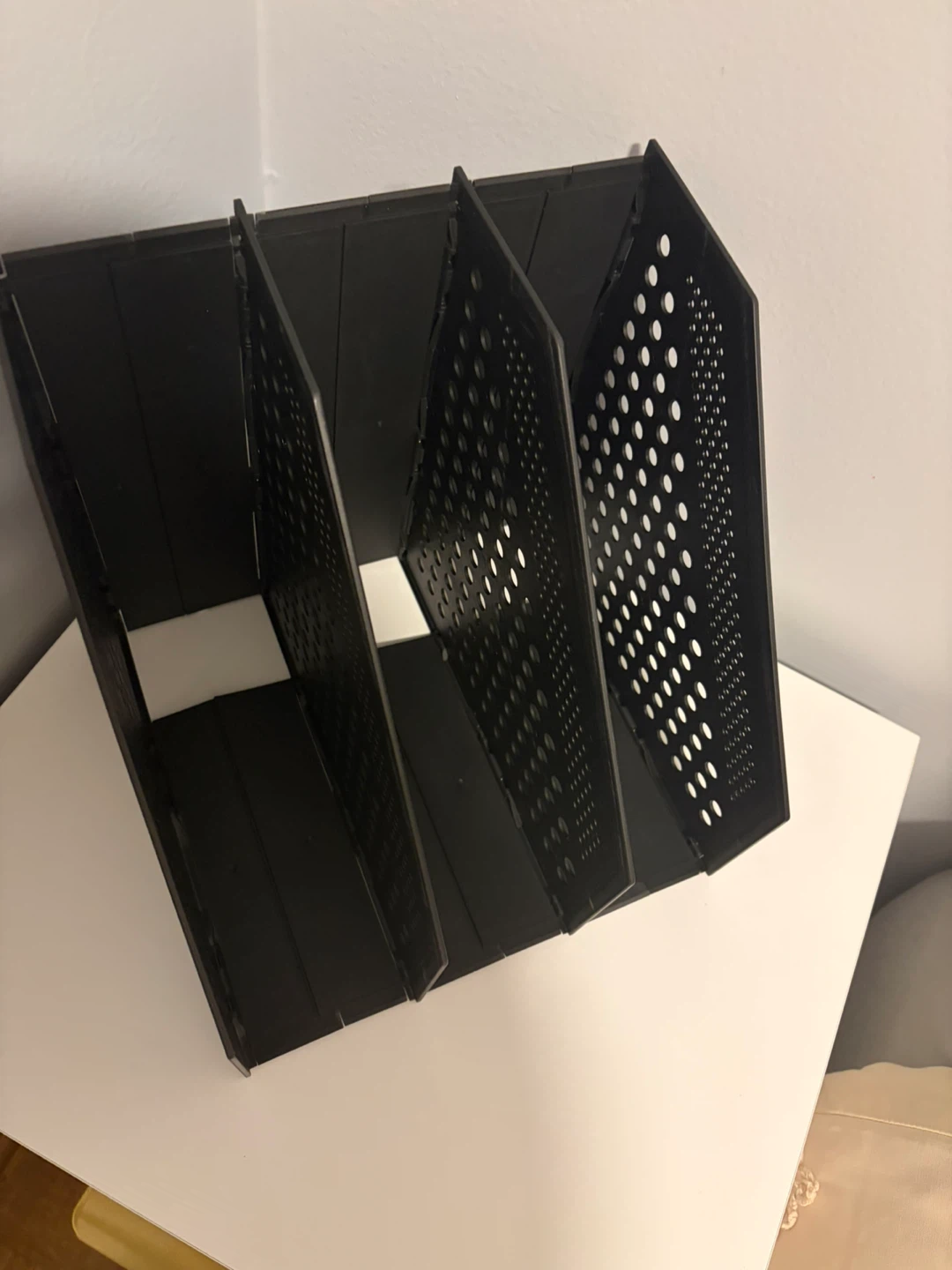 SAYEEC 2 Pcs Collapsible Magazine File Holder - Black - photo 2