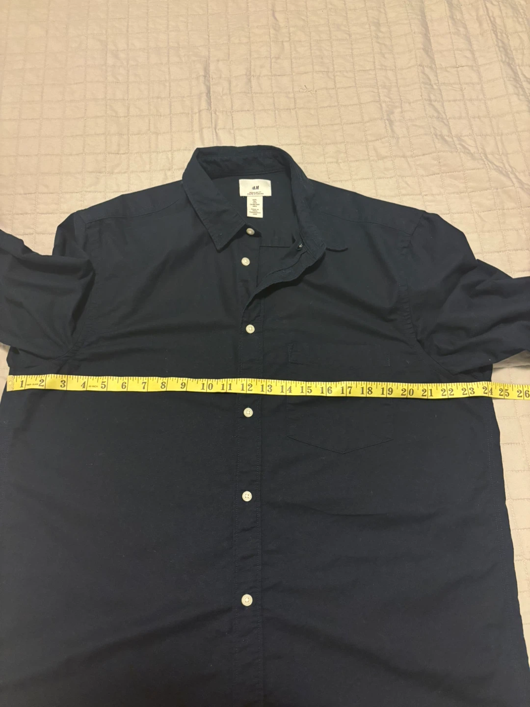 New H&M Regular Fit Oxford Shirt - Navy - photo 4