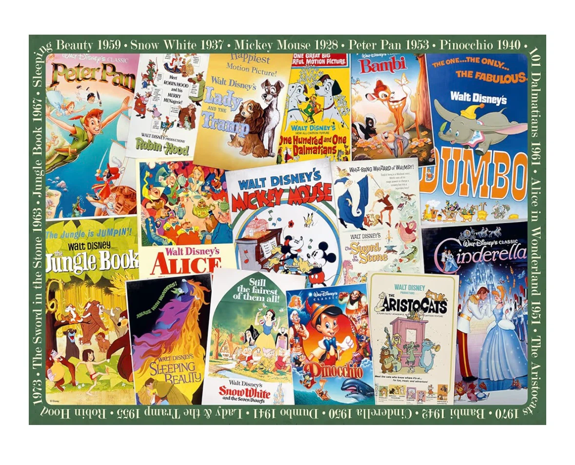 Ravensburger Disney Vintage Movie Posters 1000 Piece Puzzle - photo 2