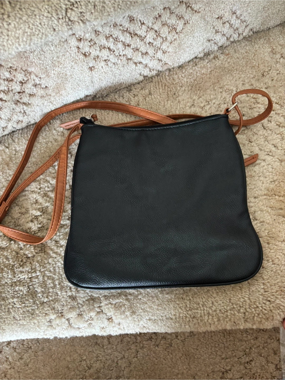 Nine West “Levona” Black Crossbody Bag with Tan Accents - photo 3