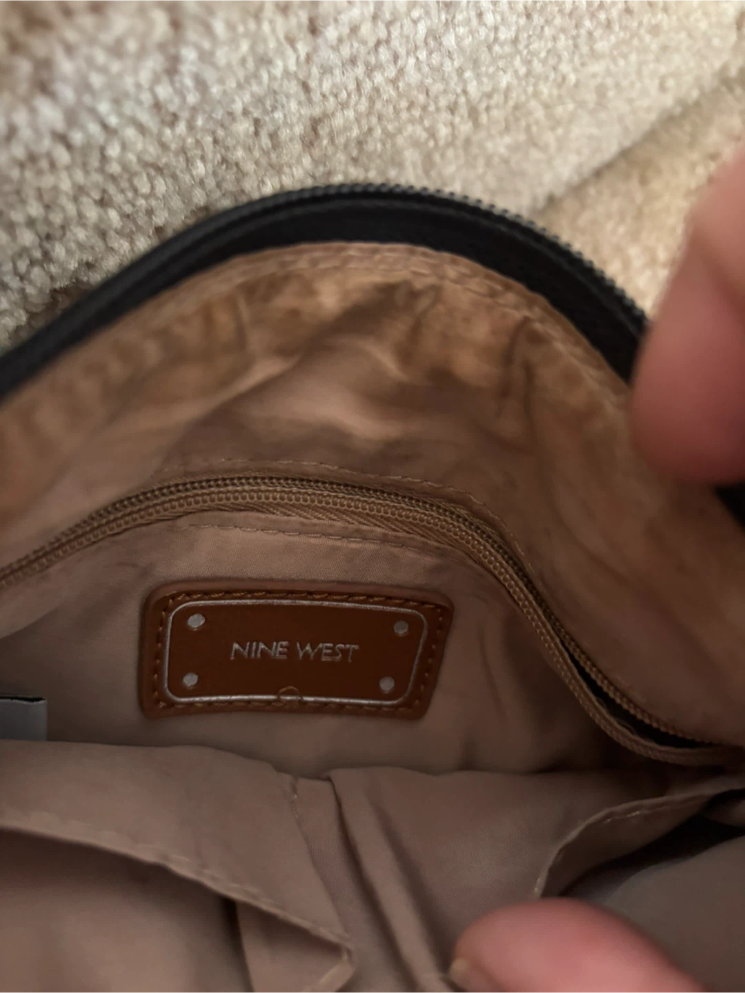 Nine West “Levona” Black Crossbody Bag with Tan Accents - photo 5